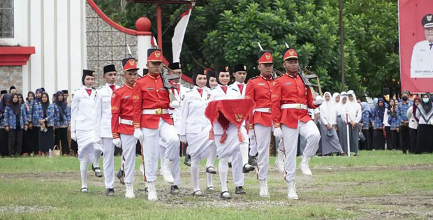 Upacara-Peringatan-HUT-ke-79-Republik-Indonesia-di-Kabupaten-Bolsel-Berjalan-Khidmat